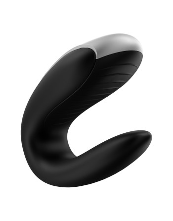 Sextoy de couple vibrant USB connecté Double Fun noir - CC5972560010