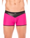 Boxer magenta simili cuir brillant - LM2001-67MAG