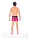 Boxer magenta simili cuir brillant - LM2001-67MAG