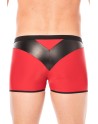 Boxer rouge simili cuir brillant - LM2001-67RED