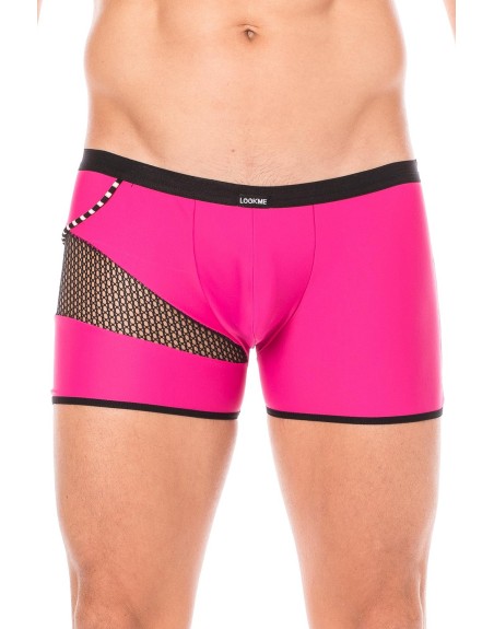 Boxer magenta filet et corde - LM2004-67MAG