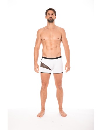 Boxer blanc filet et corde - LM2004-67WHT