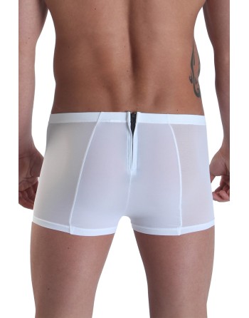 Boxer blanc avec double zip Wiz - LM16-67WHT