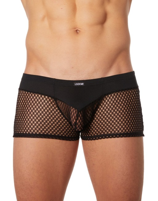 Boxer noir filet et opacité - LM21-67ABLK