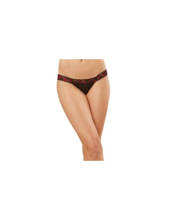 Panty dentelle et strappy - RECDG1424BLK Reconditionné