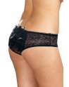 Panty taille basse, ouvert, fronces au dos - DG1300XBLK Reconditionné