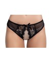 Culotte noire ouverte - MAL115BLK