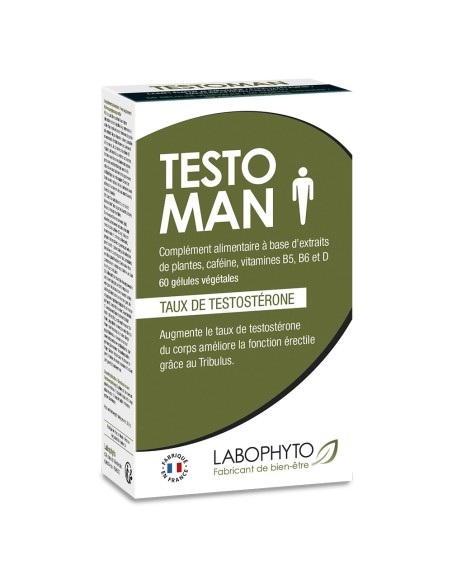 Testoman augmentation taux testostérone 60 gélules - LAB17