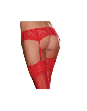 Porte jarretelle dentelle - DG8735RED