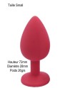 Plug rouge bijou cristal Small - DB-RY067CRED