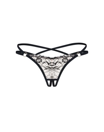 Vila blanes string ouvert - Noir