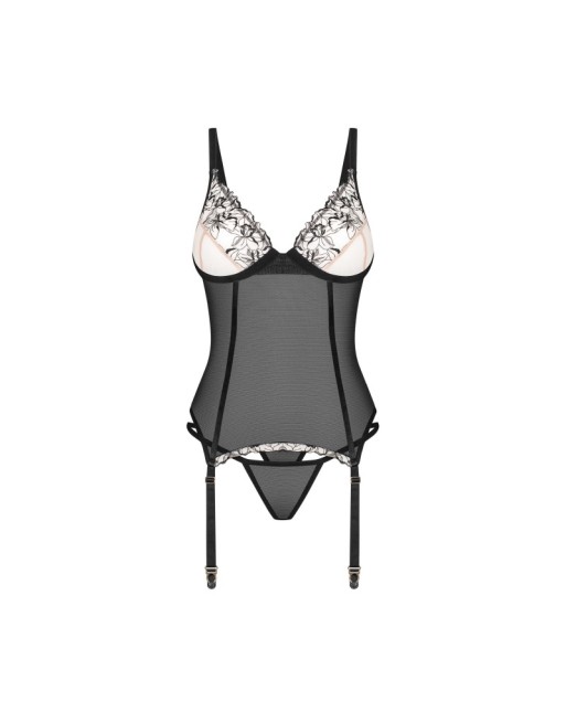 Vila blanes corset et string - Noirs